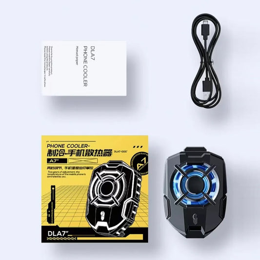 Memo DLA7 phone cooling fan with RGB Gaming LED