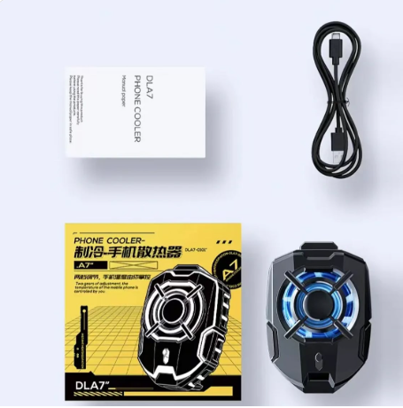 Memo DLA7 phone cooling fan with RGB Gaming LED