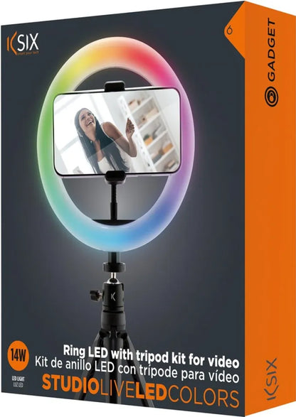KSIX 20cm LED Ring Light – 8" Dimmable Ring Light for Photography, Video & Makeup