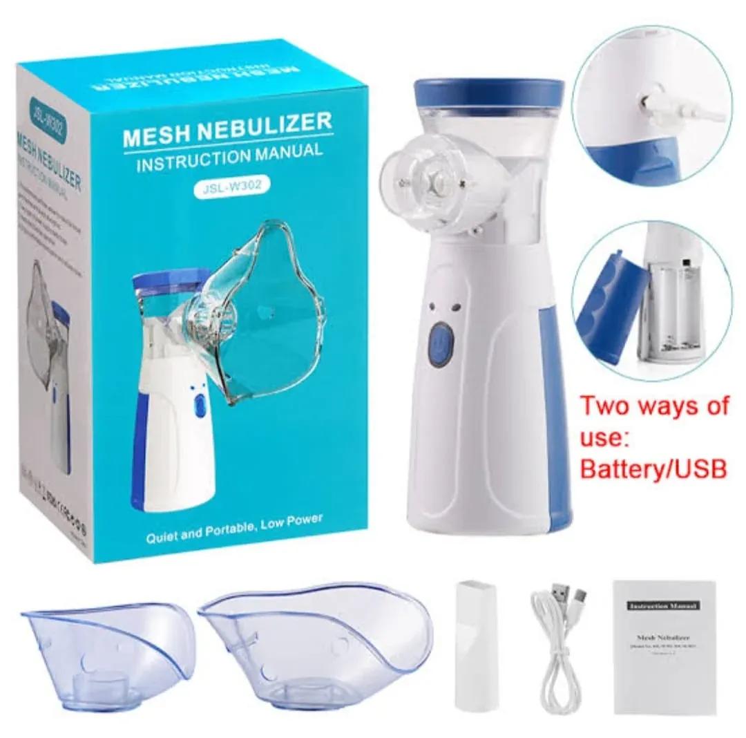 Portable Mesh Nebulizer - Dual Power Ultrasonic Atomizer Best Nebulizer For Kids And Adults