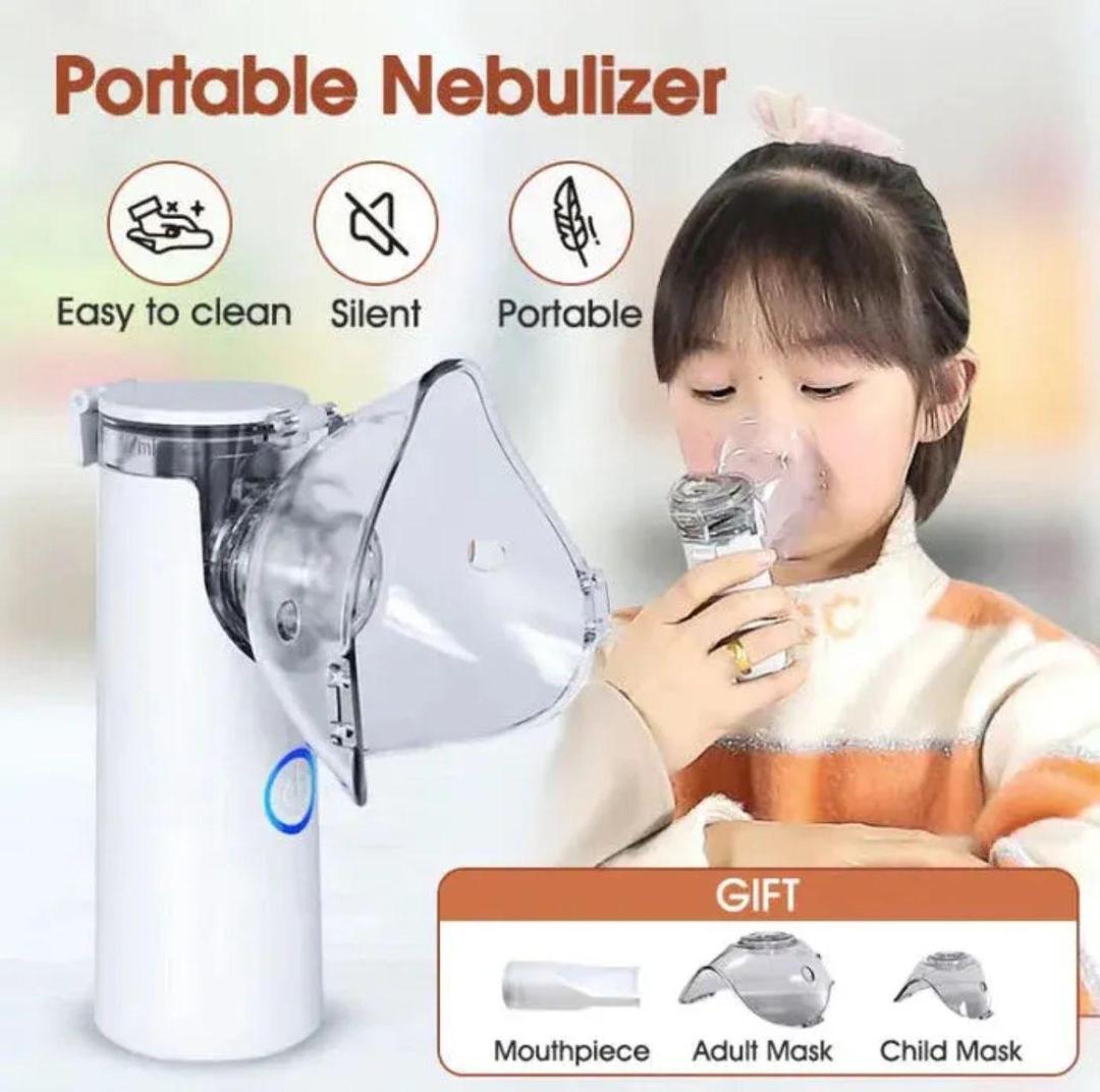 Portable Mesh Nebulizer - Dual Power Ultrasonic Atomizer Best Nebulizer For Kids And Adults