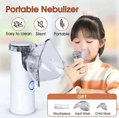 Portable Mesh Nebulizer - Dual Power Ultrasonic Atomizer Best Nebulizer For Kids And Adults