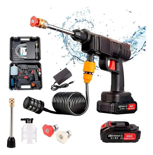 48V Cordless High Pressure Washer Gun Black