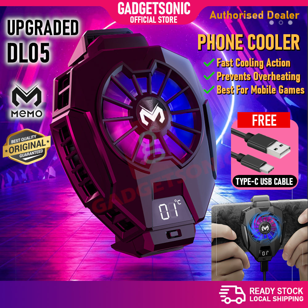 NEW MEMO DL05 RGB Cooling Fan | Portable Mobile Gaming Radiator